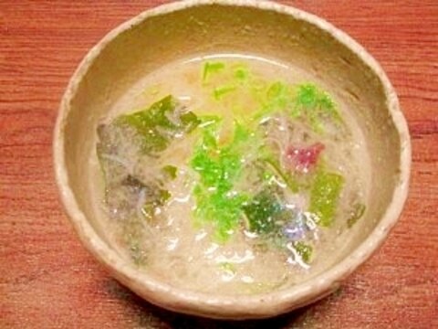 お刺身のつま☆レンジ味噌汁